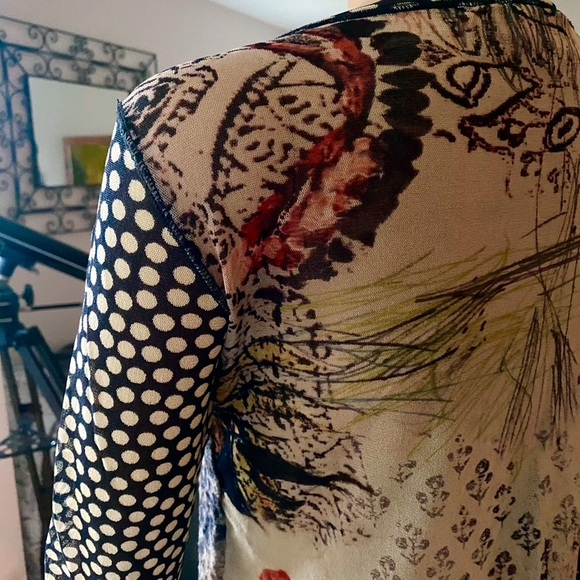 🌺 FUZZI —Jean Paul Gaultier, Large. Fab Stretch long sleeve top 🌺Unique & RARE 🌺 - Picture 9 of 14